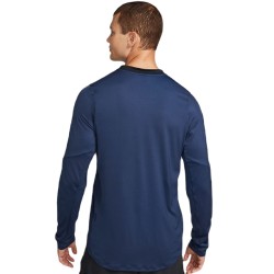 Men's long sleeve T-shirt Nike Dri-Fit Adventage Camisa - midnight navy/black/white
