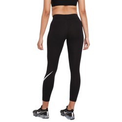 Women's leggings Nike Sportswear Essential Mid-Rise Swoosh Leggings - black/white