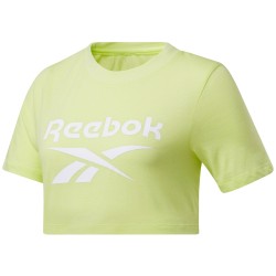 Women's T-shirt Reebok Identity Crop Tee W - semi energy glow