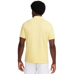 Men's Polo T-shirt Nike Court Dri-Fit Solid Polo - soft yellow/black