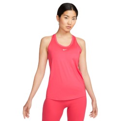 Women's top Nike Dri-Fit One Slim Tank - light fusion red/white