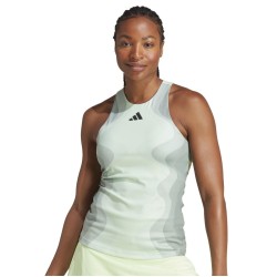 Women's top Adidas Y-Tank Pro - semi green spark/grey spark