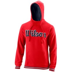 Men's Jumper Wilson Chi Script PO Hoody-Slimfit M - wilson red