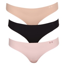Women's panties Under Armour PS Thong 3 Pack - beige/white