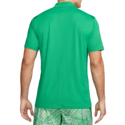 Men's Polo T-shirt Nike Court Dri-Fit Pique Polo - stadium green/white