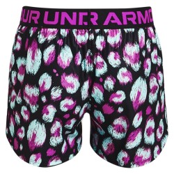 Girls' shorts Under Armour Play Up Printed Shorts - black/breeze/meteor pink