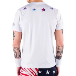 Men's T-shirt Hydrogen Star Tech Tee Man - white/blue