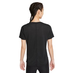 Women's T-shirt Nike Dri-FIT One SS Standard Fit Top - black/white