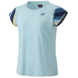 Women's T-shirt Yonex AO Crew Neck T-Shirt - cyan