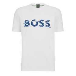 Men's T-shirt BOSS x Matteo Berrettini Graphic Logo Print T-Shirt - white