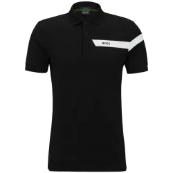 Men's Polo T-shirt BOSS Slim-fit Paule Polo Shirt - black