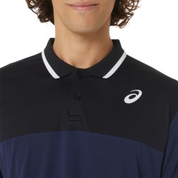 Men's Polo T-shirt Asics Court Polo Shirt - midnight/performance black