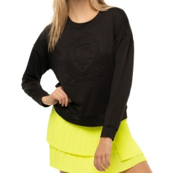 Women's long sleeve T-shirt Lucky in Love Core Signature Original Light Weight L/S - black