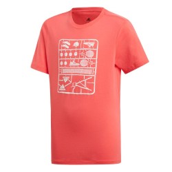 Boys' t-shirt Adidas Kids GraphicTee - shock red