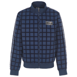 Men's jacket EA7 Man Woven Bomber Jacket - blue check