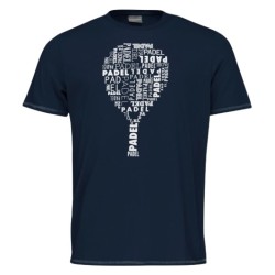Boys' t-shirt Head Padel TYPO T-Shirt JR - dark blue