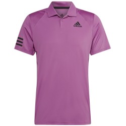 Men's Polo T-shirt Adidas Club 3STR Polo - semi pulse lilac