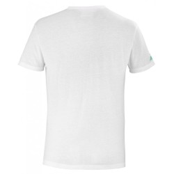 Men's T-shirt Babolat Exercise Message Tee Men - white/angel blue