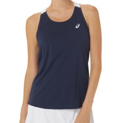 Women's top Asics Court Tank - midnight/brilliant white
