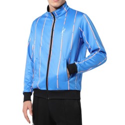 Men's Tracksuit Australian Double Jumpsuit With Stripes - blu zaffiro