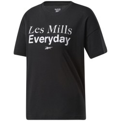 Women's T-shirt Reebok Les Mills Graphic Tee - black