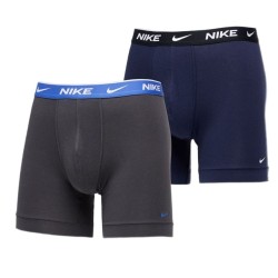 Men's Boxers Nike Everyday Cotton Stretch Boxer Brief 2P - anthracite/obsidian