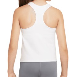 Girls' T-shirt Nike Dri-Fit Swoosh Tank Bra - white/black