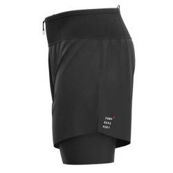 Men's shorts Compressport Trial 2-in-1 Short - black