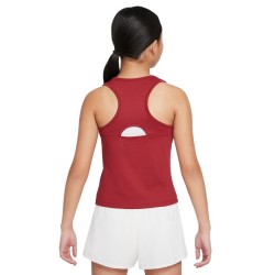 Girls' T-shirt Nike Court Dri-Fit Victory Tank G - pomegranate/white