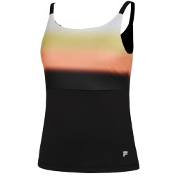 Women's top Fila Austarlian Open Willow Tank Top - black/sunset