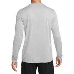 Men's long sleeve T-shirt Nike Dri-Fit Legend Long Sleeve Fitness Top - tumbled grey/silver/black