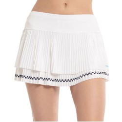 Women's skirt Lucky in Love Cool Urbana Finish Line Pleated Skirt - white