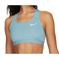 Women's bra Nike Dri-Fit Swoosh Band Bra Non Pad - worn blue/worn blue/white
