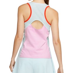 Women's top Nike Court Dri-Fit Slam Tank - light arctic pink/glacier blue/team orange/black