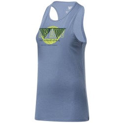 Women's top Reebok Les Mills Graphic Racerback W - blue slate