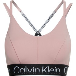 Women's bra Calvin Klein WO High Support Sports Bra - silver pink