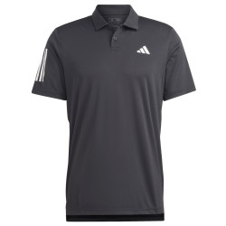 Men's Polo T-shirt Adidas Club 3-Stripes Tennis Polo Shirt - black