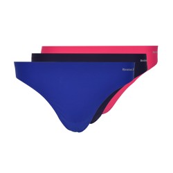 Women's panties Reebok Bonded Thong Rae Womens 3P - cobalt/pursuit pink/vector navy