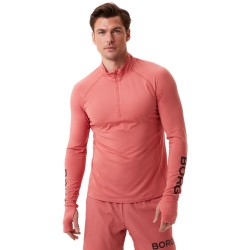 Men's Jumper Bj_rn Borg Borg Midlayer Half Zip - faded rose