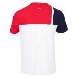 Men's T-shirt Fila T-Shirt Karl - white/fila red/navy