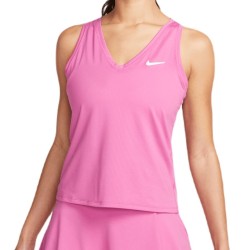 Women's top Nike Court Dri-Fit Victory Tank - cosmic fuchsia/white