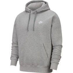 Men's Jumper Nike Sportswear Club Hoodie PO BB - grey heather/matte silver/white