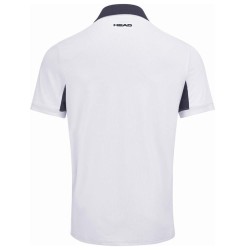 Men's Polo T-shirt Head Slice Polo Shirt - white