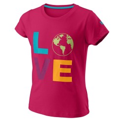 Girls' T-shirt Wilson Love Earth Tech Tee - love potion