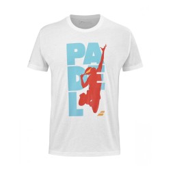 Men's T-shirt Babolat Padel Cotton Tee Men - white
