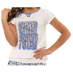 Girls' T-shirt Lucky in Love On The Prowl Grrrl Power Tee Girls - white