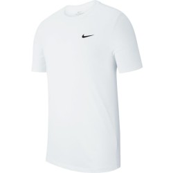 Men's T-shirt Nike Solid Dri-Fit Crew - white/black