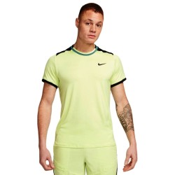 Men's T-shirt Nike Court Dri-Fit Advantage Top - light lemon twist/black/bicoastal/black