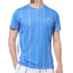 Men's T-shirt Australian Ace T-Shirt With Stripes Print - blu zaffiro