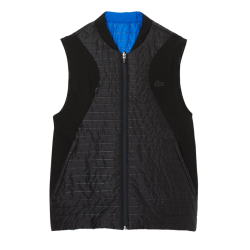 Men's vest Lacoste SPORT Padded And Reversible Vest Jacket - black/blue